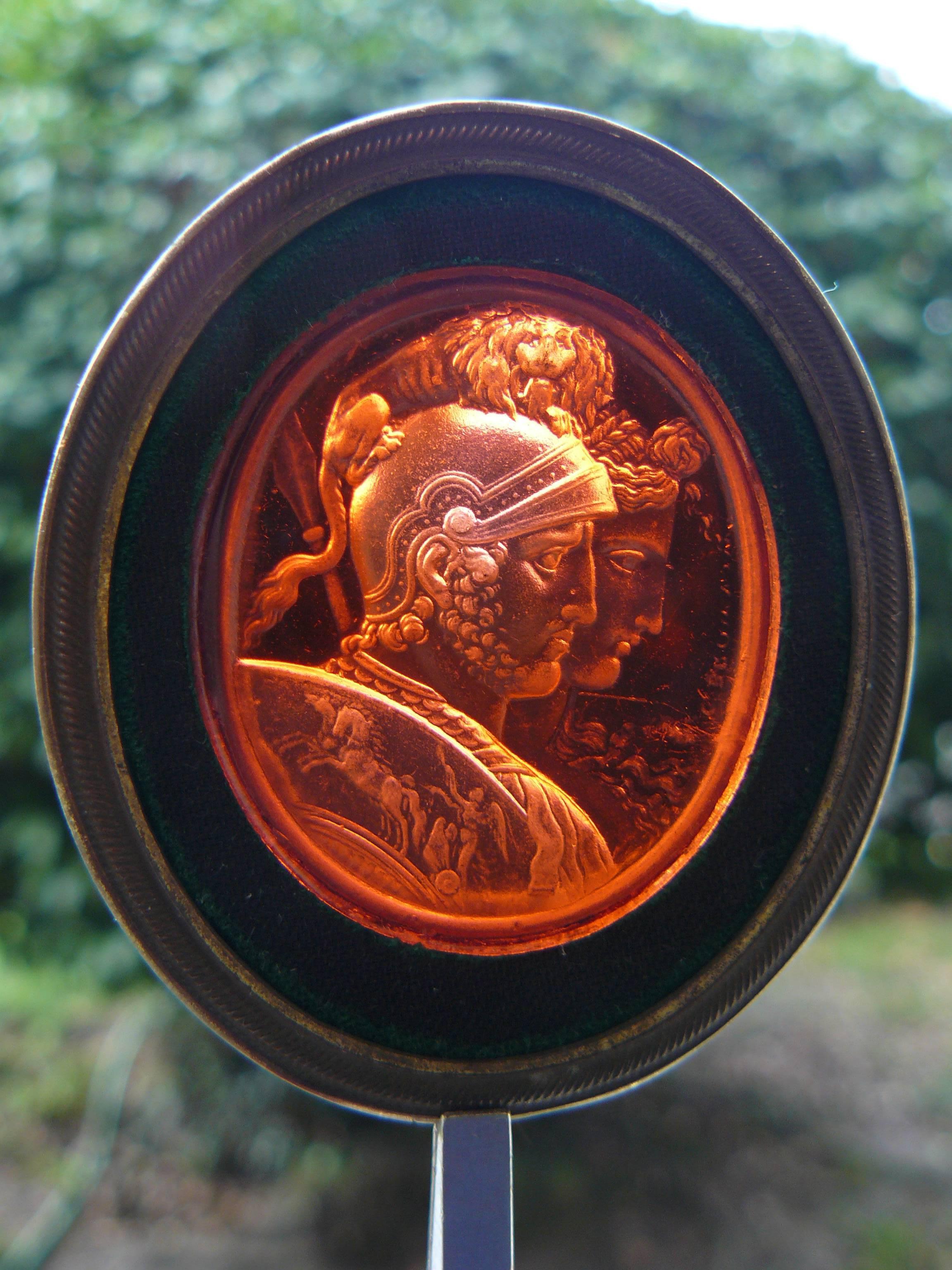 18th Century Glass Intaglio Charles Brown 
