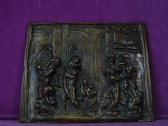 Early 16th Century Renaissance Bronze Plaque "Enlèvement Des Sabines"