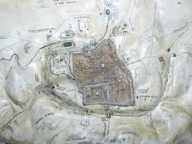 19th-century-relief-map-plaster-jerusalem-for-sale-at-1stdibs