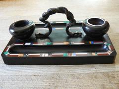 Grand Tour, Marble and Bronze Inkwell, Curiositie, Early 19th Century