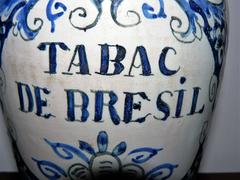 19th Century Delft Hand-Painted and Glazed Tobacco Jar