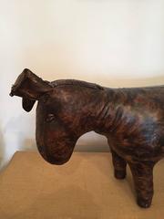 20th Century Valenti Leather Donkey Footstool