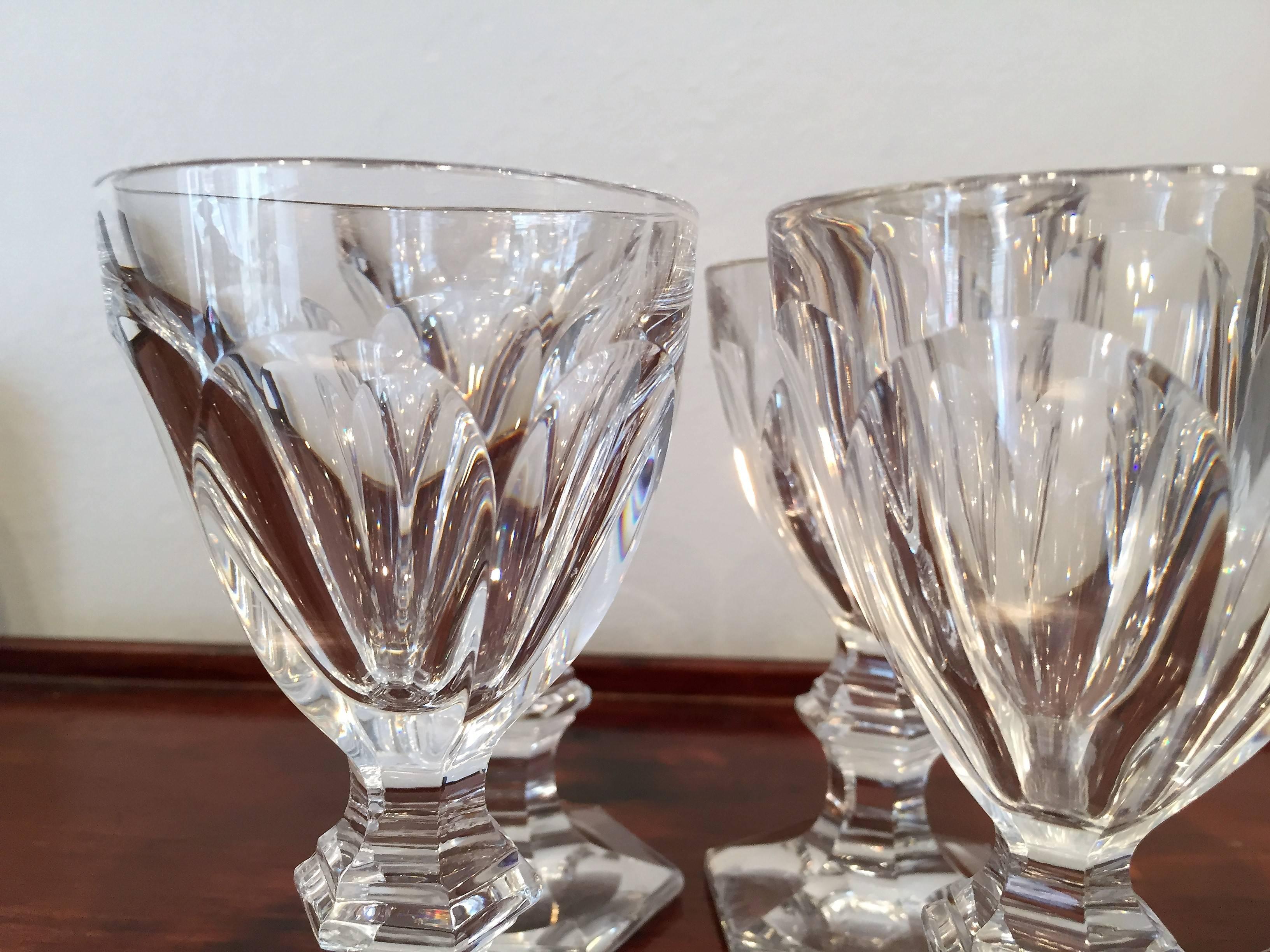 Verre à Vin Du Rhin Baccarat Harcourt – Bleu – Cristal Neuf