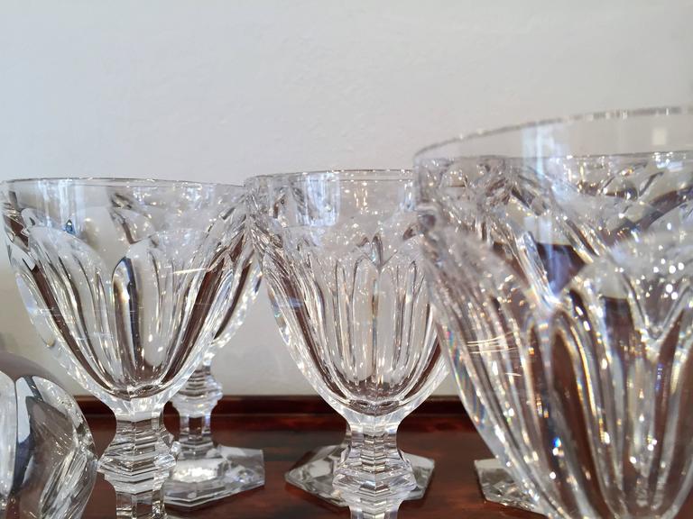 Late 19th Century Baccarat Harcourt Porto Wine Glasses Set of Eight For