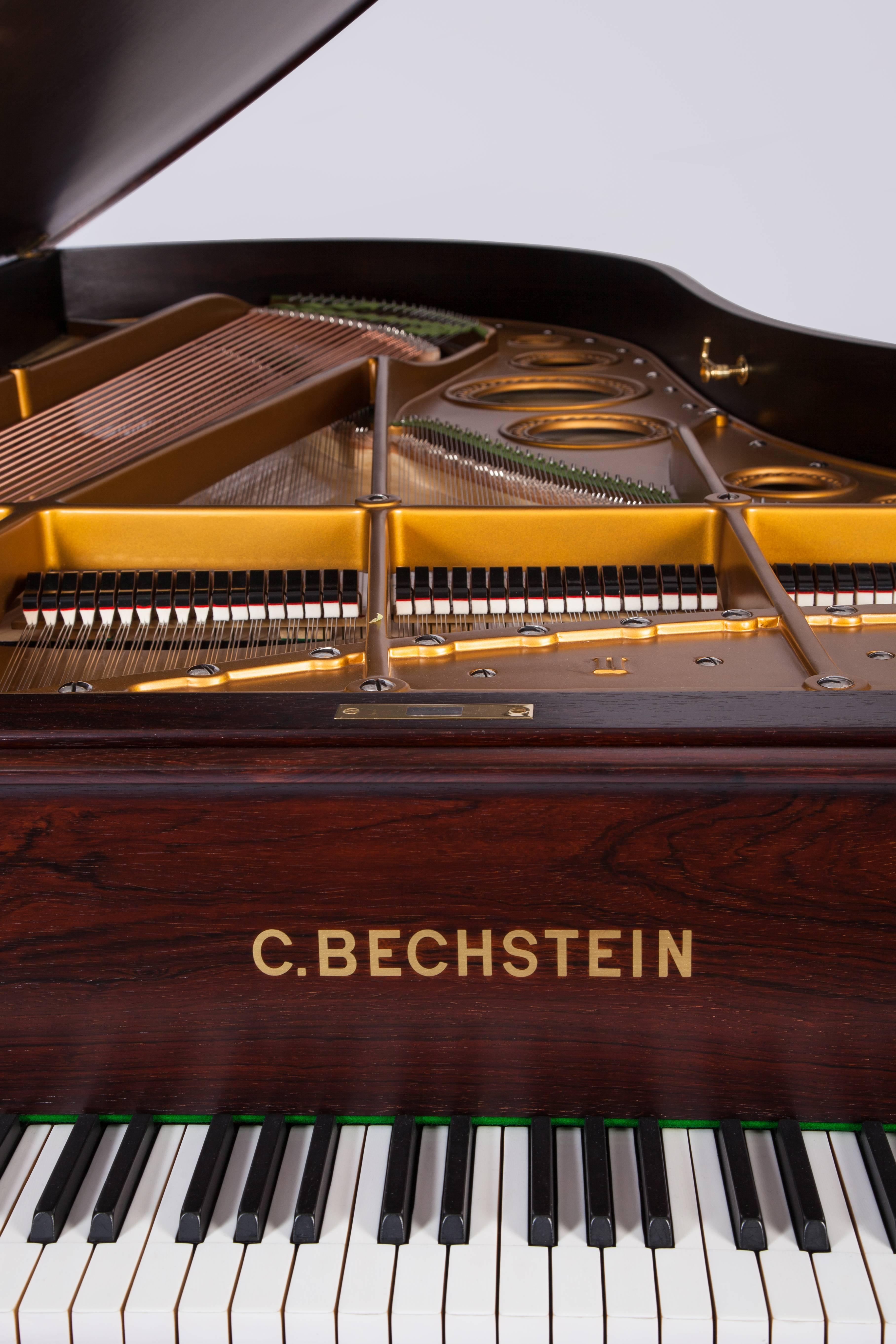 19th Century C.Bechstein ii Semi Concert Grand Piano Rosewood Three Pedals New Renner Action For Sale