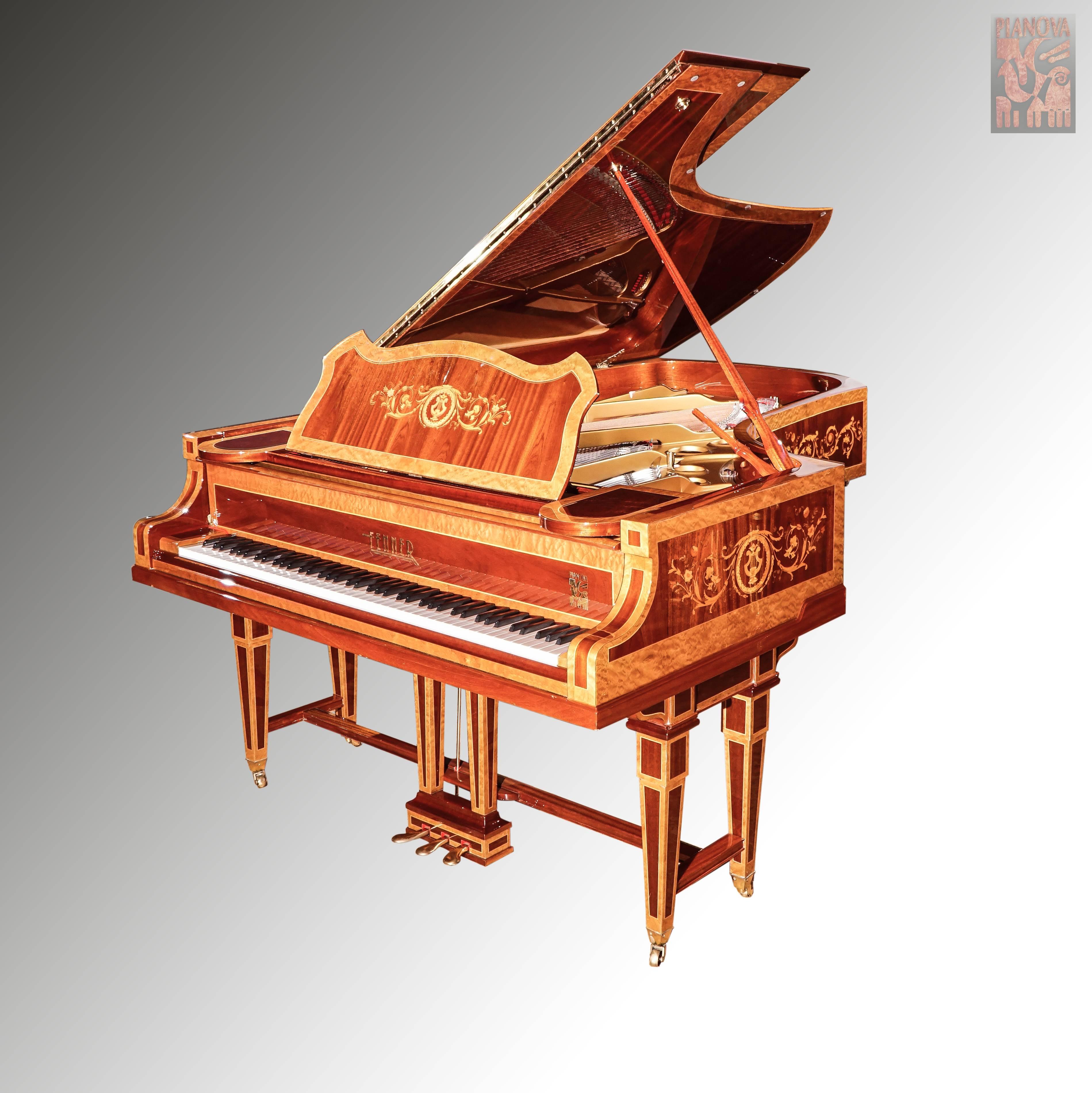 This one of a kind handmade luxury grand piano Fenner B Richard 7th has been built new in the leading German Piano workshop Pianova Klavierbau. 

We looked around and could not find the piano we'd been dreaming of. So we decided to build it