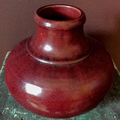 Carl Halier Vase in Oxblood Glaze, for Royal Copenhagen, 1936, Danish Pottery