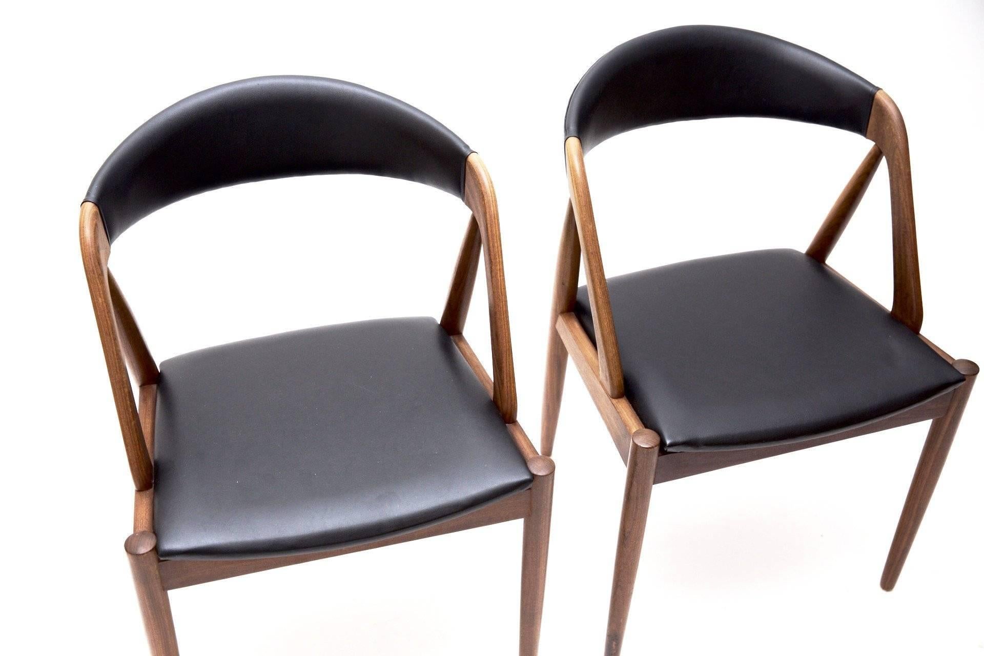 Mid-Century Modern Set of Four Kai Kristiansen Chairs, Model 31
