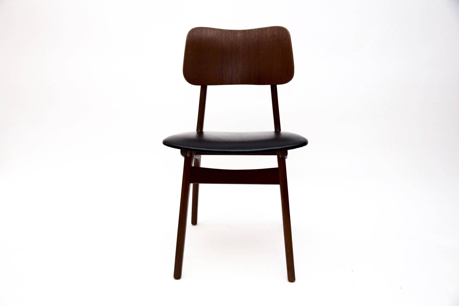 Scandinavian Modern Set of Four Ib Kofod-Larsen Dining Chairs For Sale
