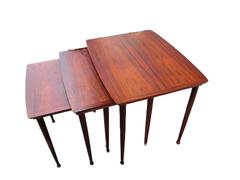 Danish Mid-Century Nesting Tables in Rosewood