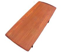 Refurnished Mid-Century Modern Danish Sofa Table by Edvard Klindt-Larsen