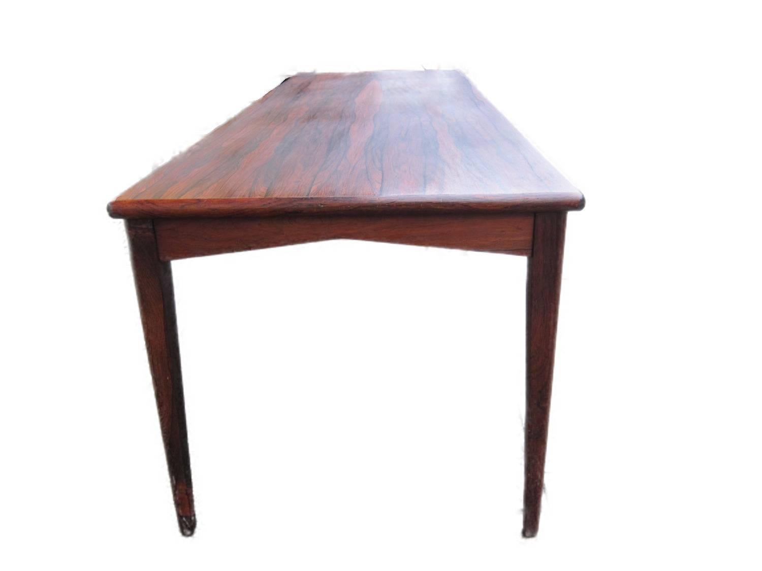 Mid-Century Modern Long Danish Mid Century Modern Sofa Table in Rosewood For Sale