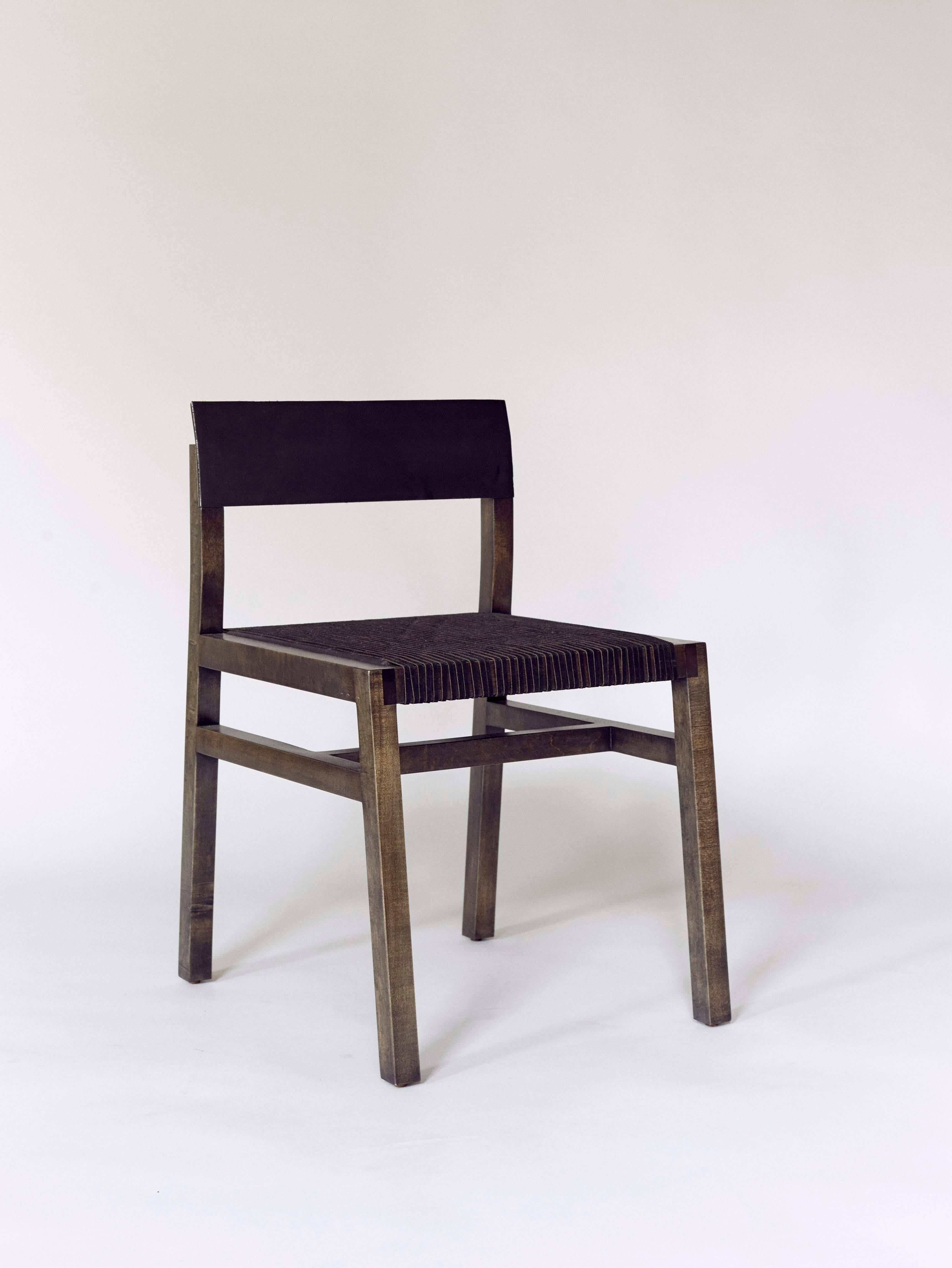 American 36 Chair w/ Leather Seat - Customizable finishes For Sale