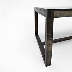 Nick Coffee Table by Dane Co. - Solid Wood, Recycled Paper Top, Customizable