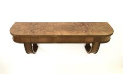 Walnut Console, 1940s