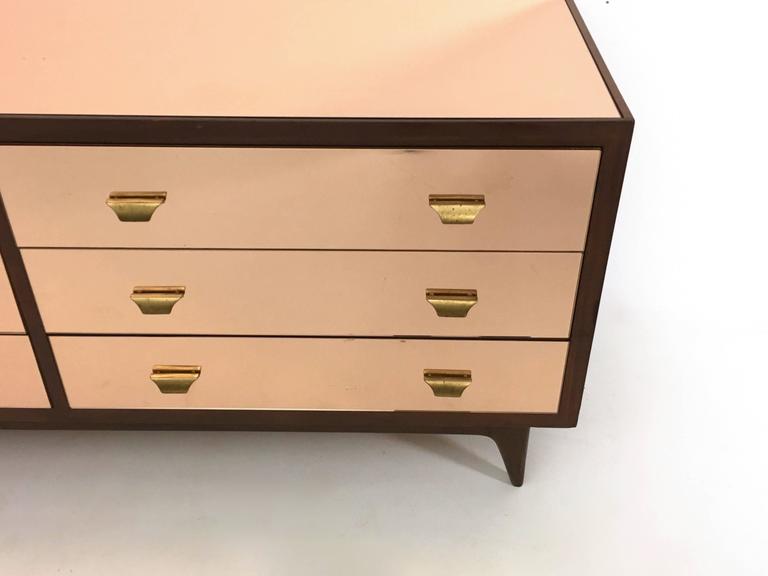 Beautiful Pink Mirrored Dresser, 1960s at 1stdibs