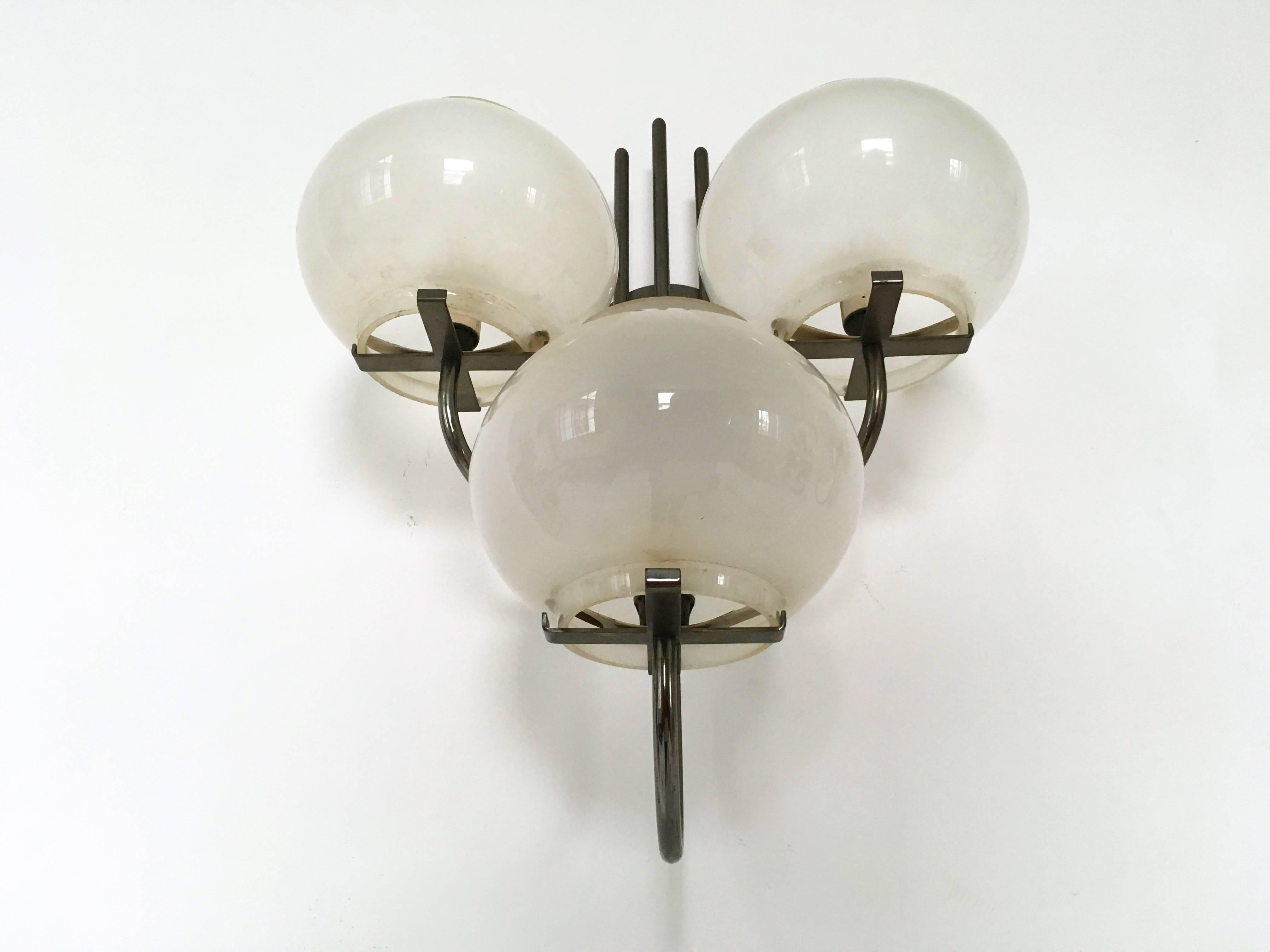 Pair of Sconces in the Style of Gino Sarfatti for Arteluce, Italy, 1960s 1