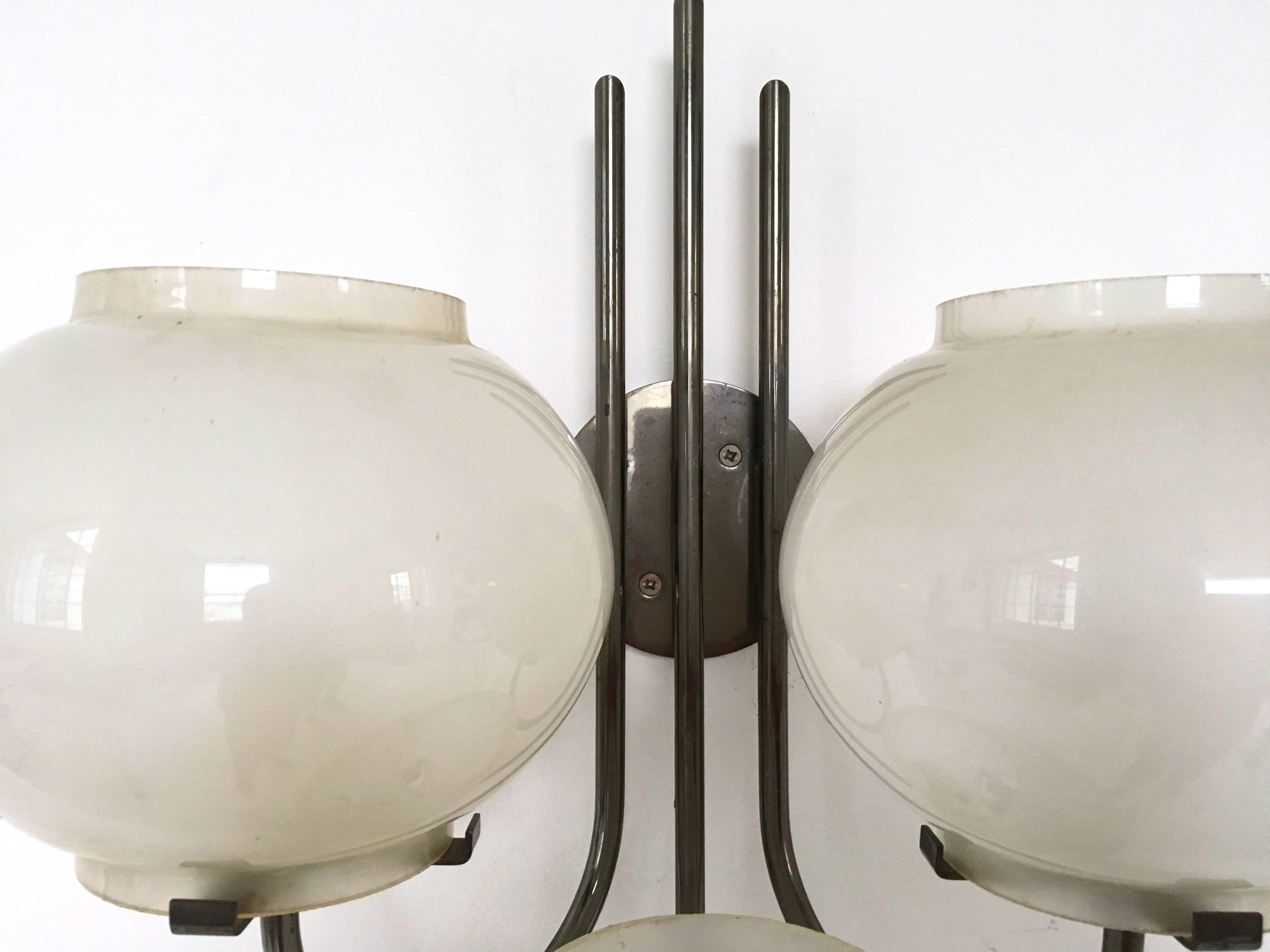 Pair of Sconces in the Style of Gino Sarfatti for Arteluce, Italy, 1960s 2