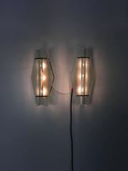 Pair of Wall Lights No. 1937 by Max Ingrand for Fontana Arte, circa 1958