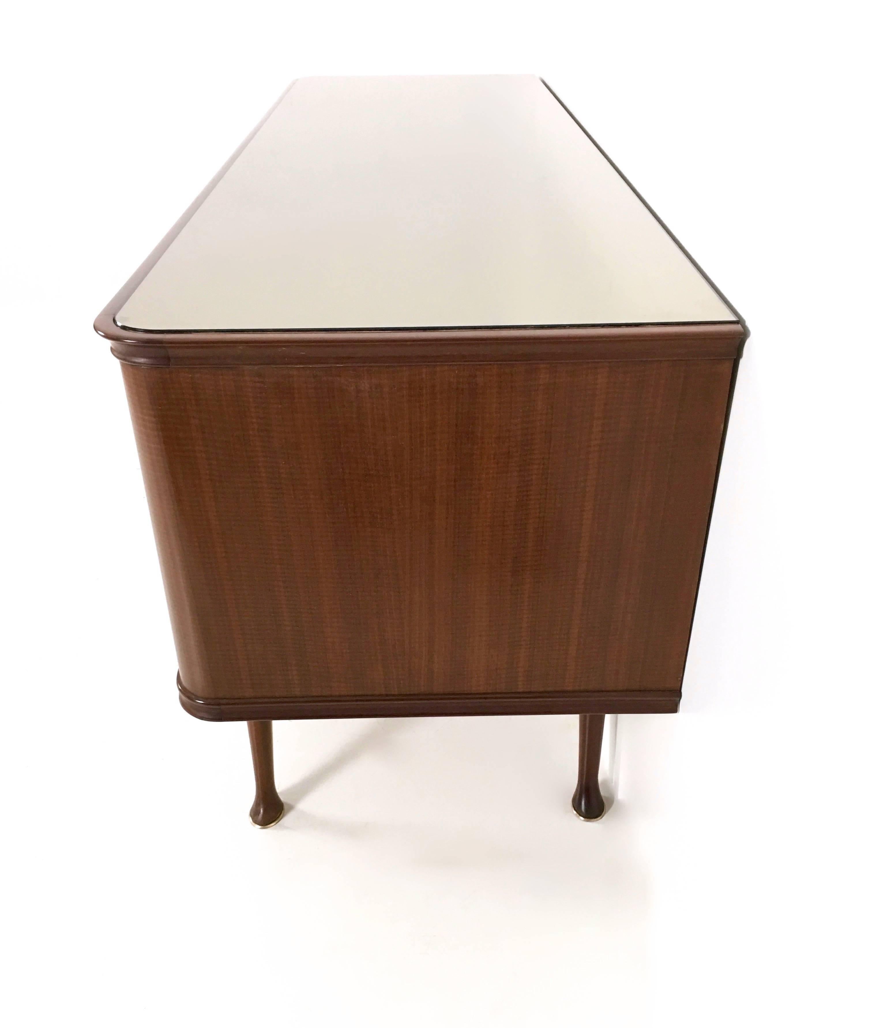 Mahogany and Parchment Dresser, 1950s 2