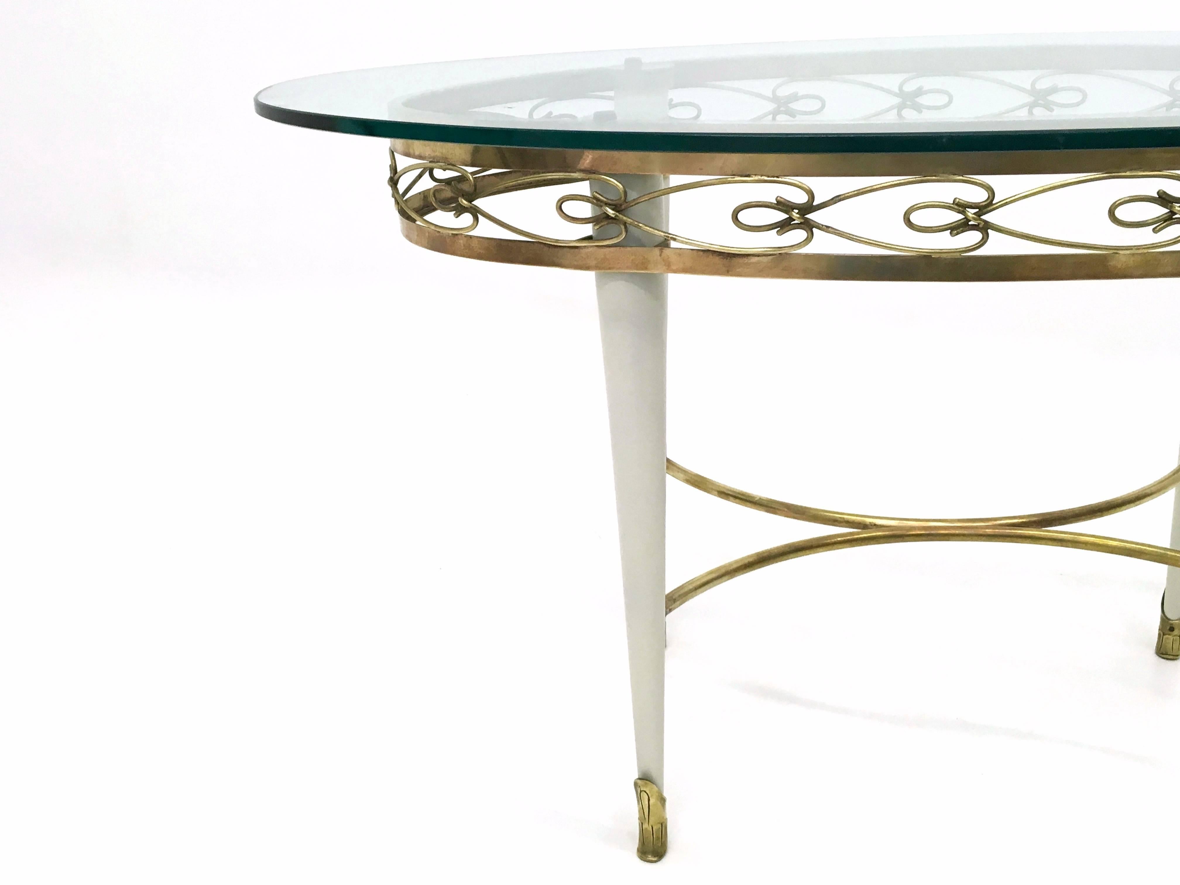 Table basse ovale dans le style de Pierluigi Colli, Italie en vente 1