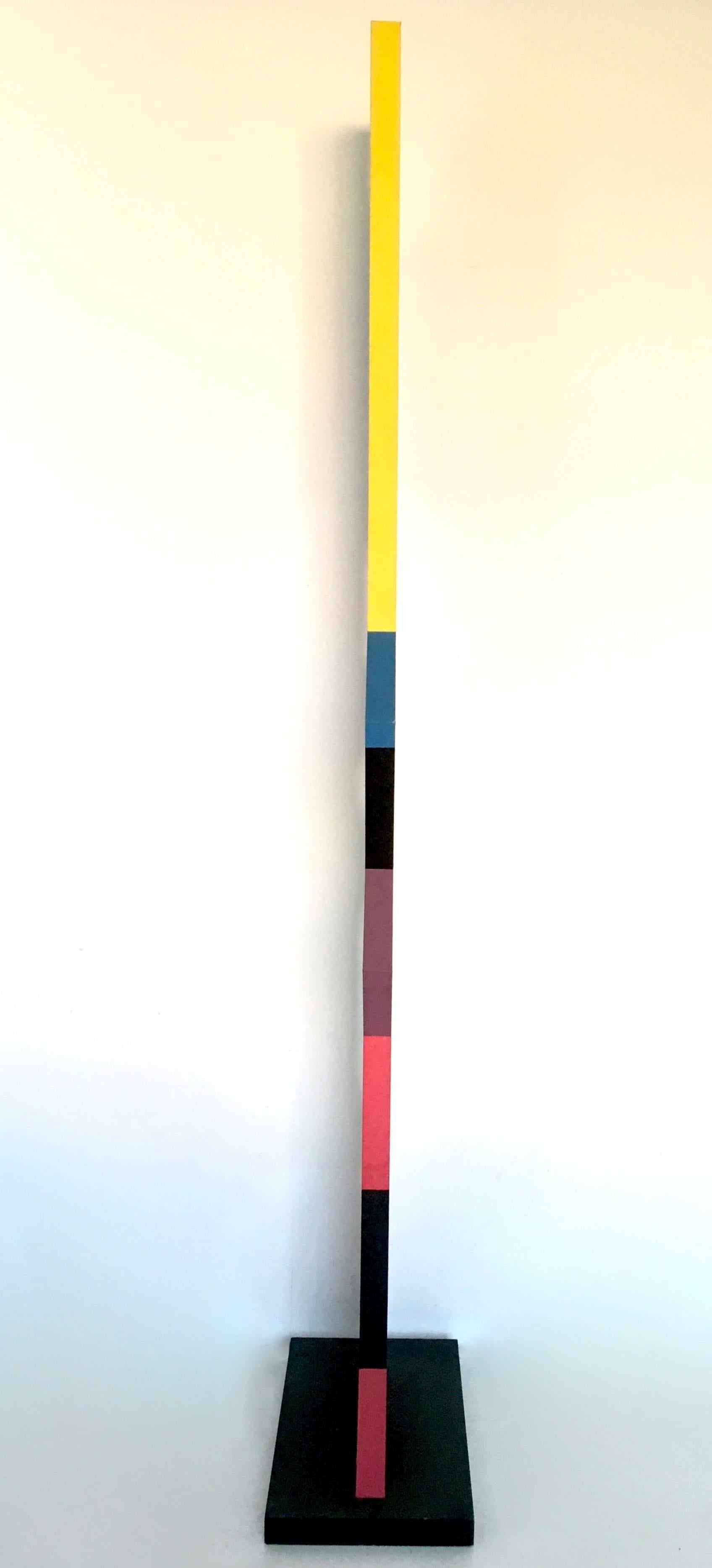 Late 20th Century TOTEM, Ascendent Polychromed Sculpture by Reale Franco Frangi, 1994