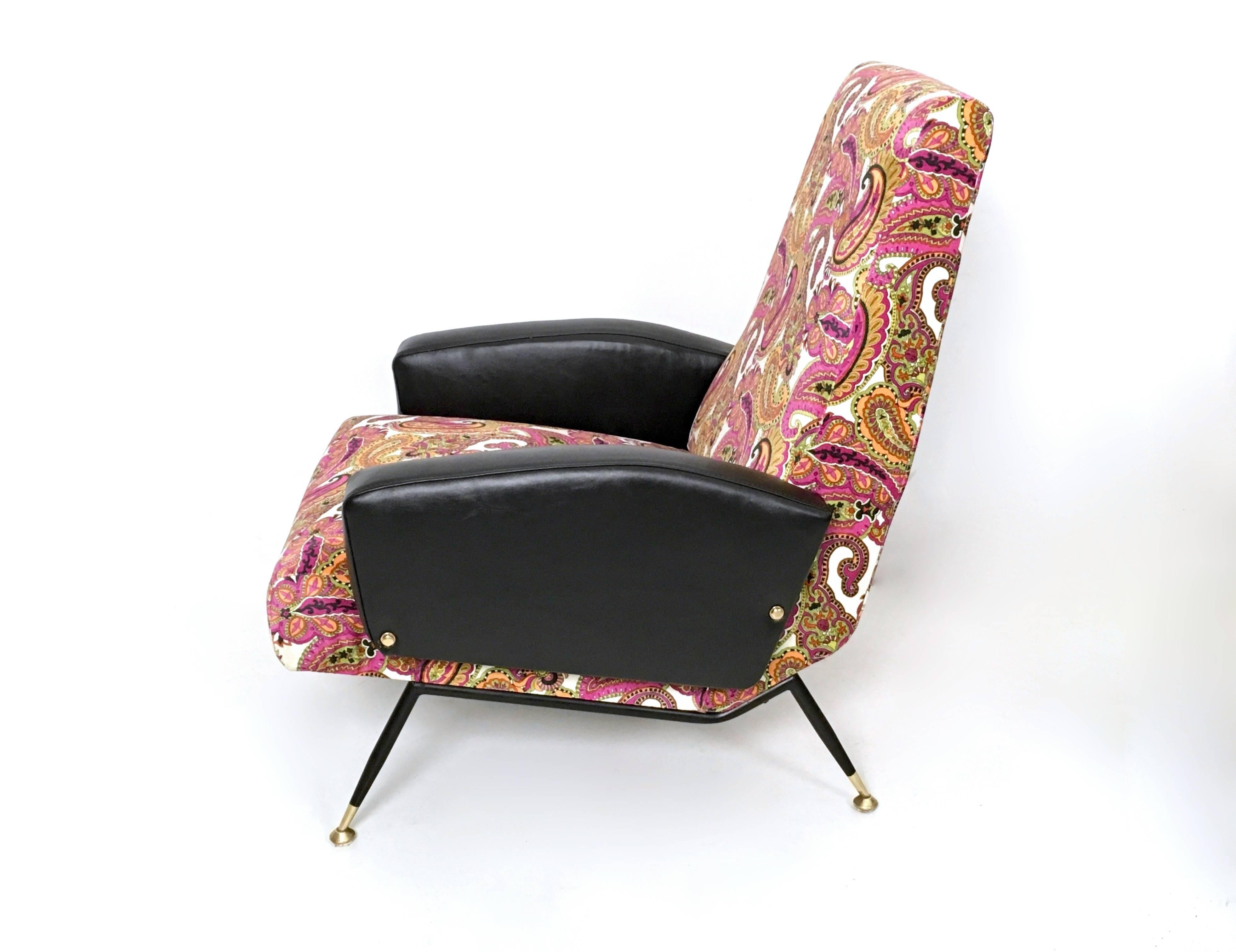 patterned armchairs