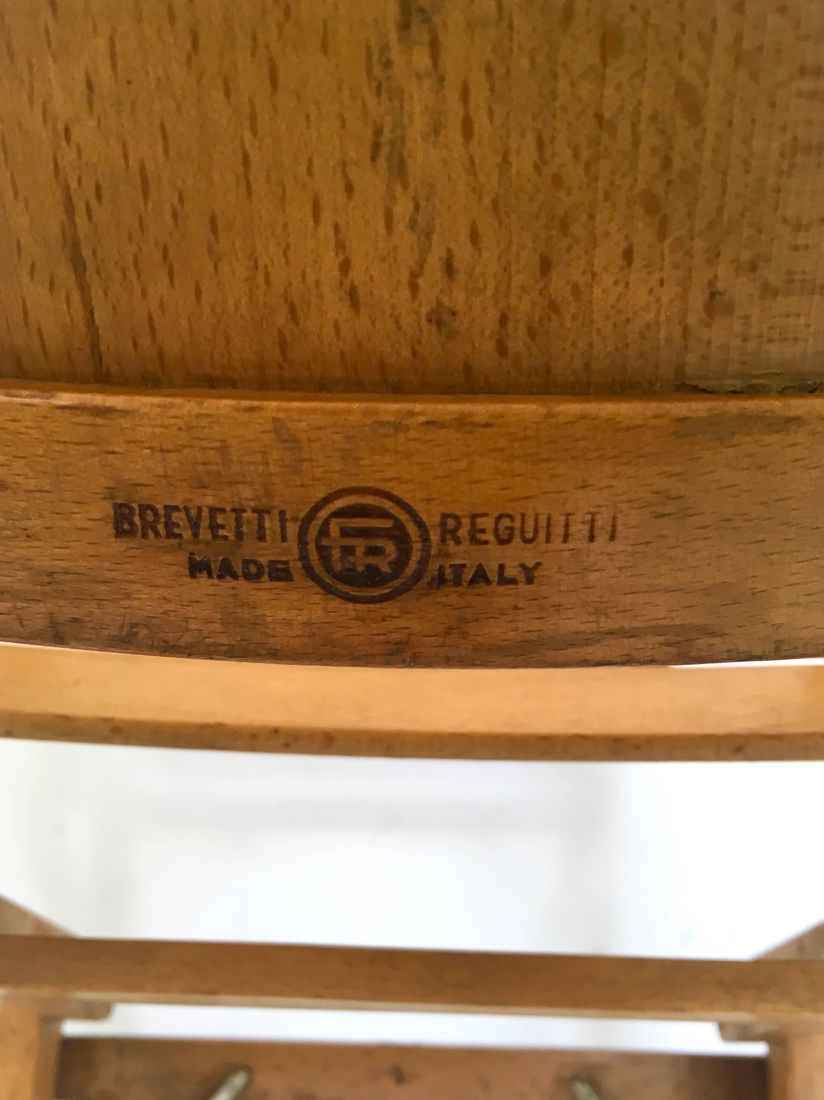 Resealable Italian Beech Child's Chair Produced by Fratelli Reguitti, 1950s 4