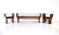 Console Table, Tv Stand or Vanity Ascribable to Guglielmo Ulrich, 1940s-1950s