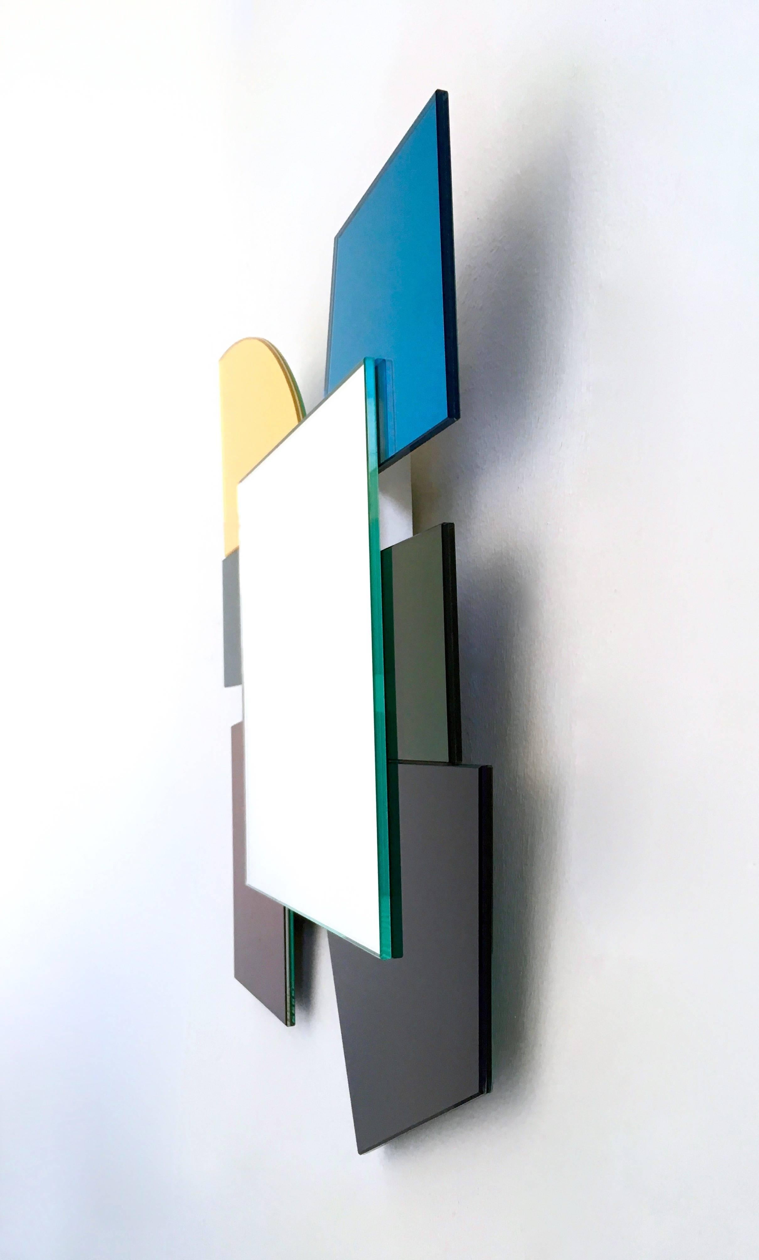 Italian Pair of Mirrors in the Style of Ettore Sottsass, 2000s