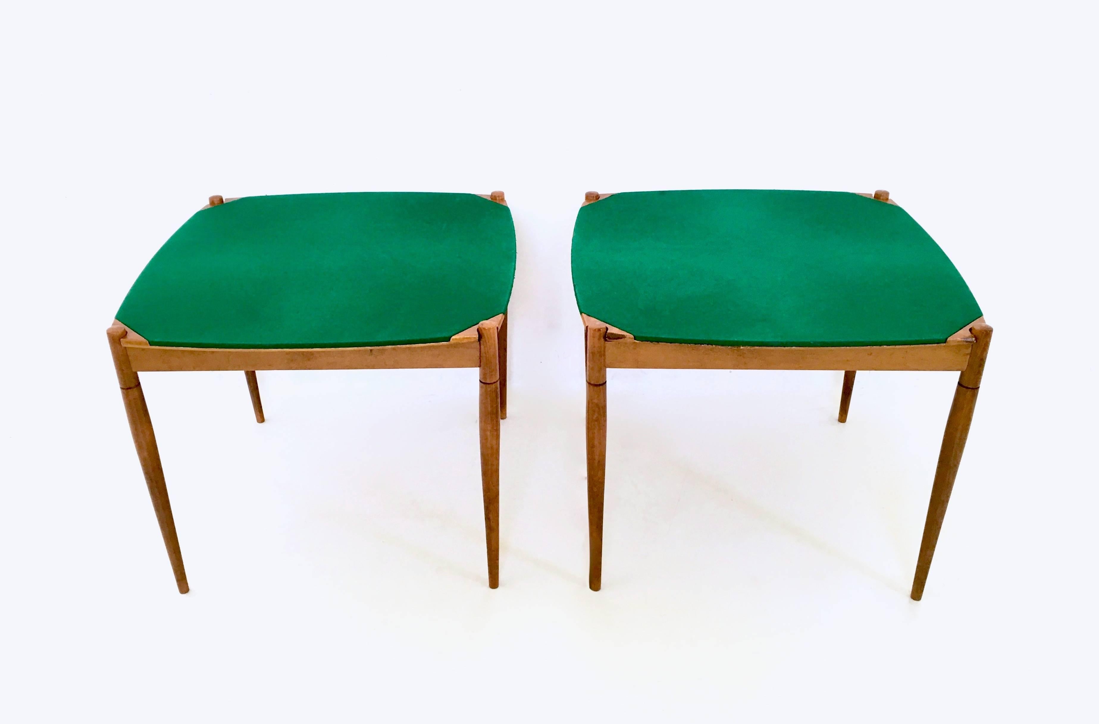 Mid-Century Modern Pair of Italian Game Tables by Gio Ponti for Fratelli Reguitti, Italy, 1958