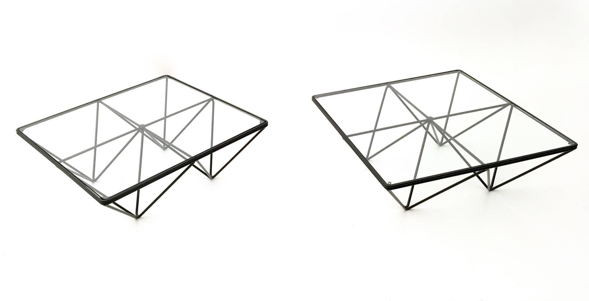 Italian Pair of Coffee Tables by Paolo Piva for B & B Italia, Italy, 1980