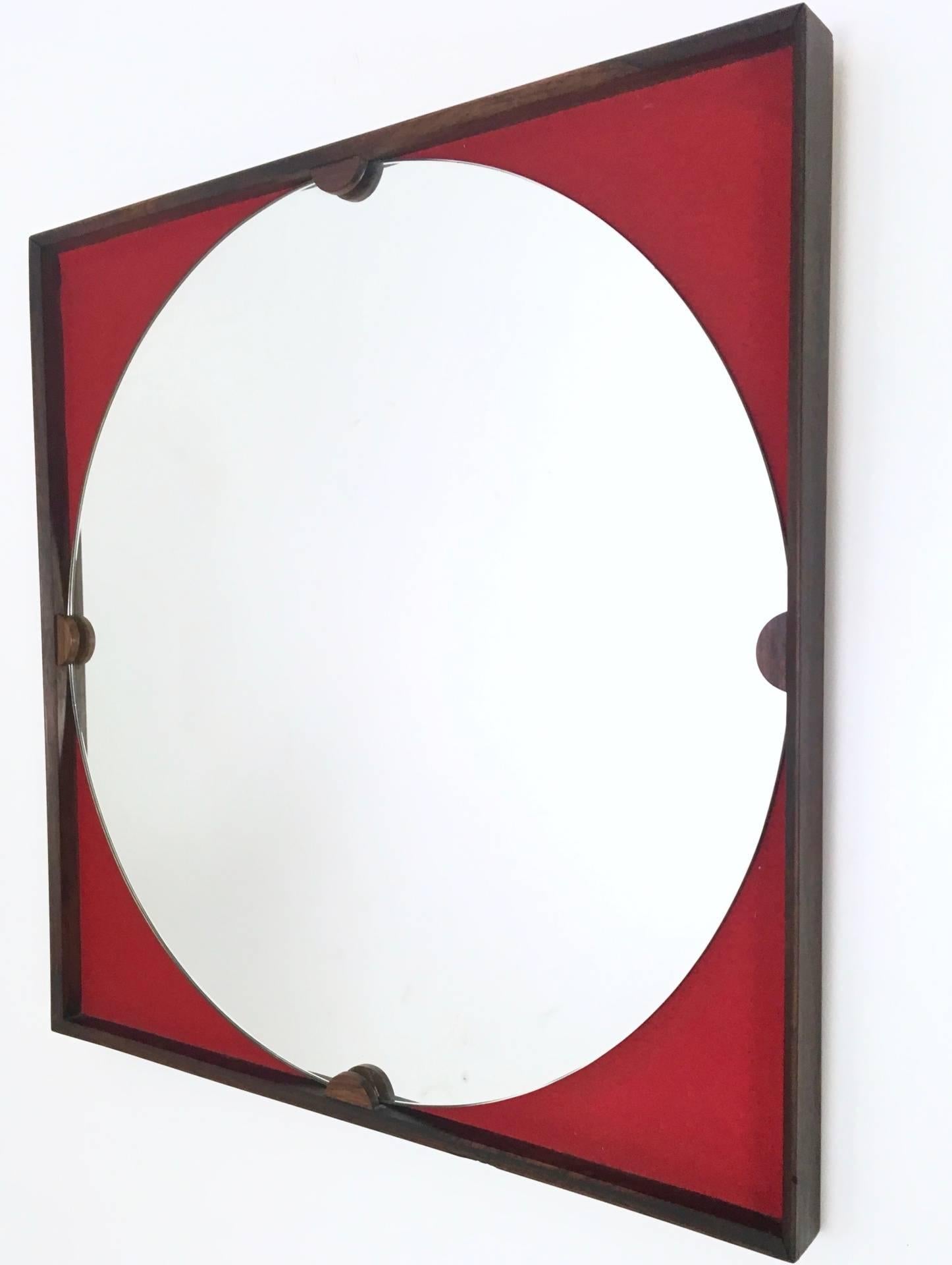 Italian Wall Mirror Produced by Roma, Cantù, Italy, 1960s
