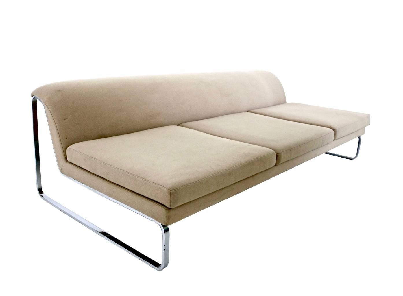 Beige Sofa Designed by Gordon Guillaumier with Fabric by Tacchini, Italy, 2000s In Excellent Condition In Bresso, Lombardy