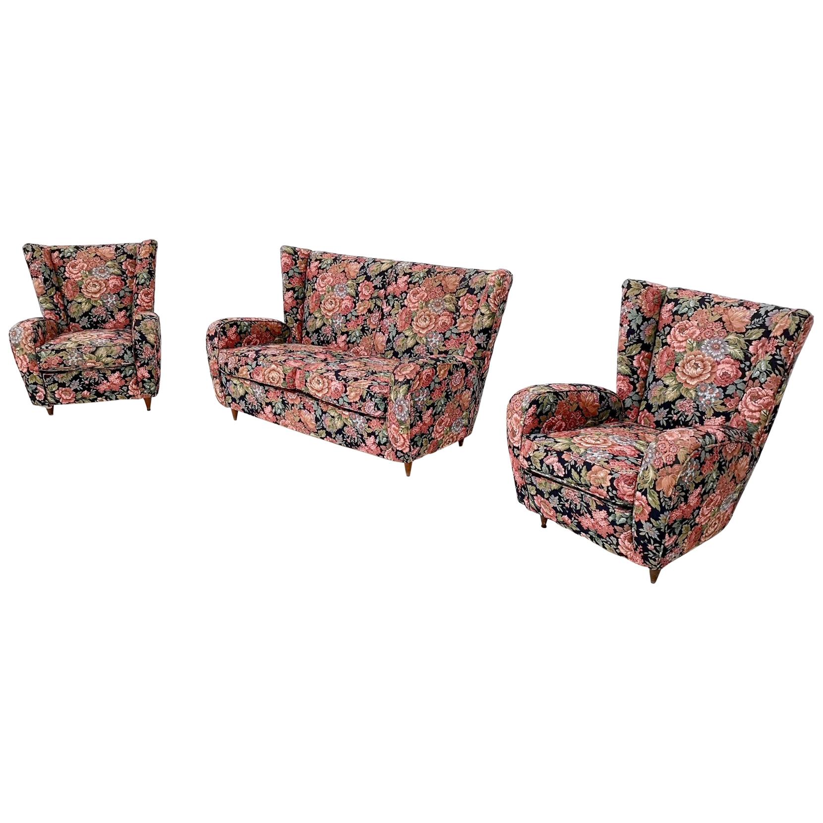 floral fabric sofas