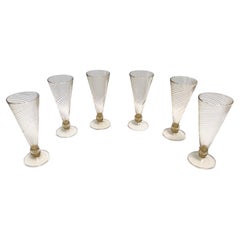 Set of 12 Vintage Frosted Yellow Glass Bar Cocktail Drinking Glasses  Whiskey For Sale at 1stDibs