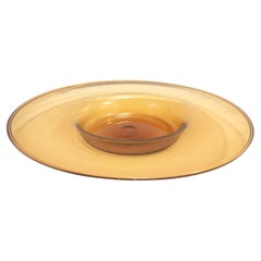 Seltene Videotasche aus orangefarbenem Muranoglas von Vittorio Zecchin mod. 1302, Italien