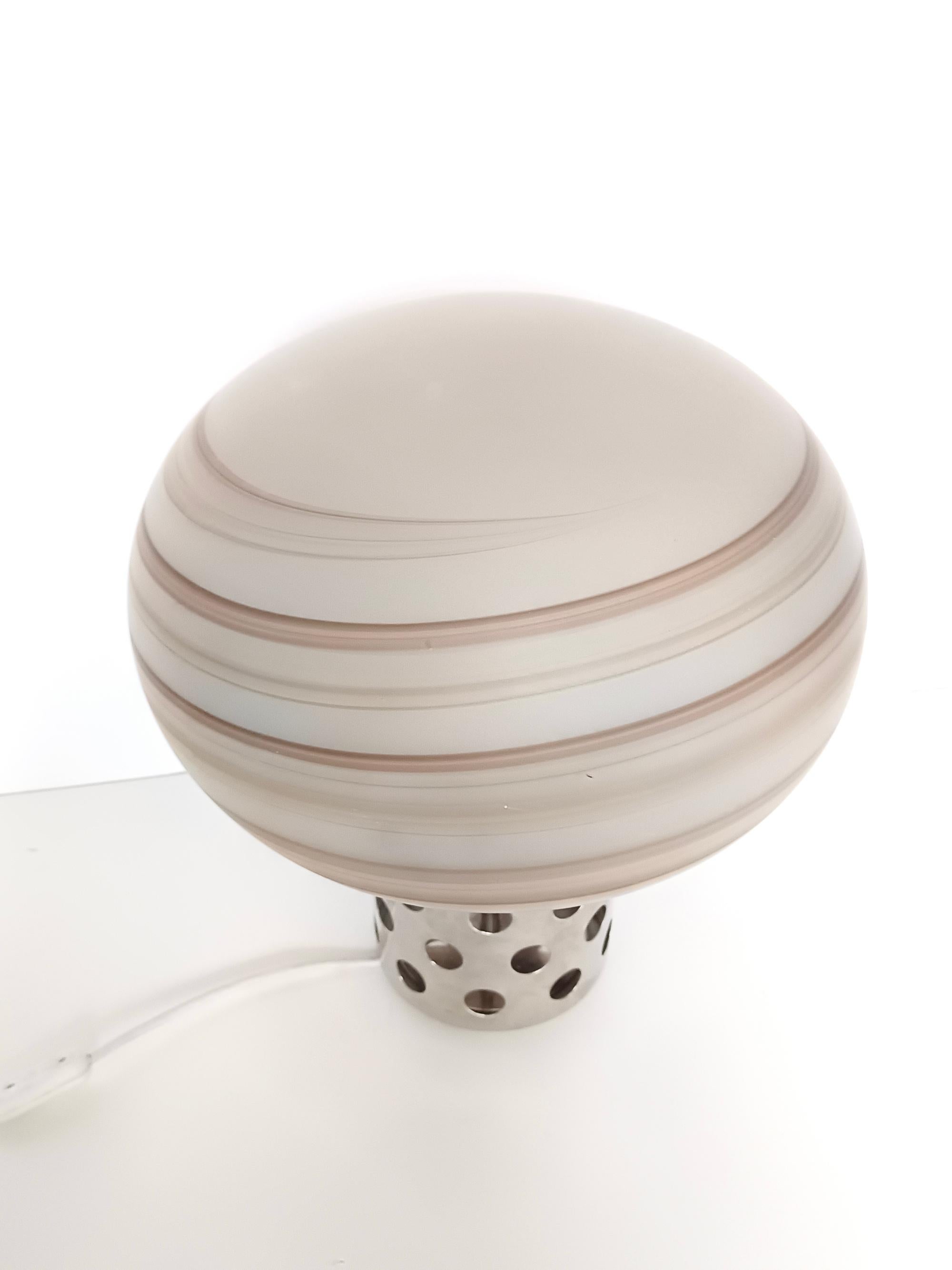 Lampe de table en verre de Murano Brown par Sabattini et Diaz de Santillana pour VeArt Excellent état - En vente à Bresso, Lombardy