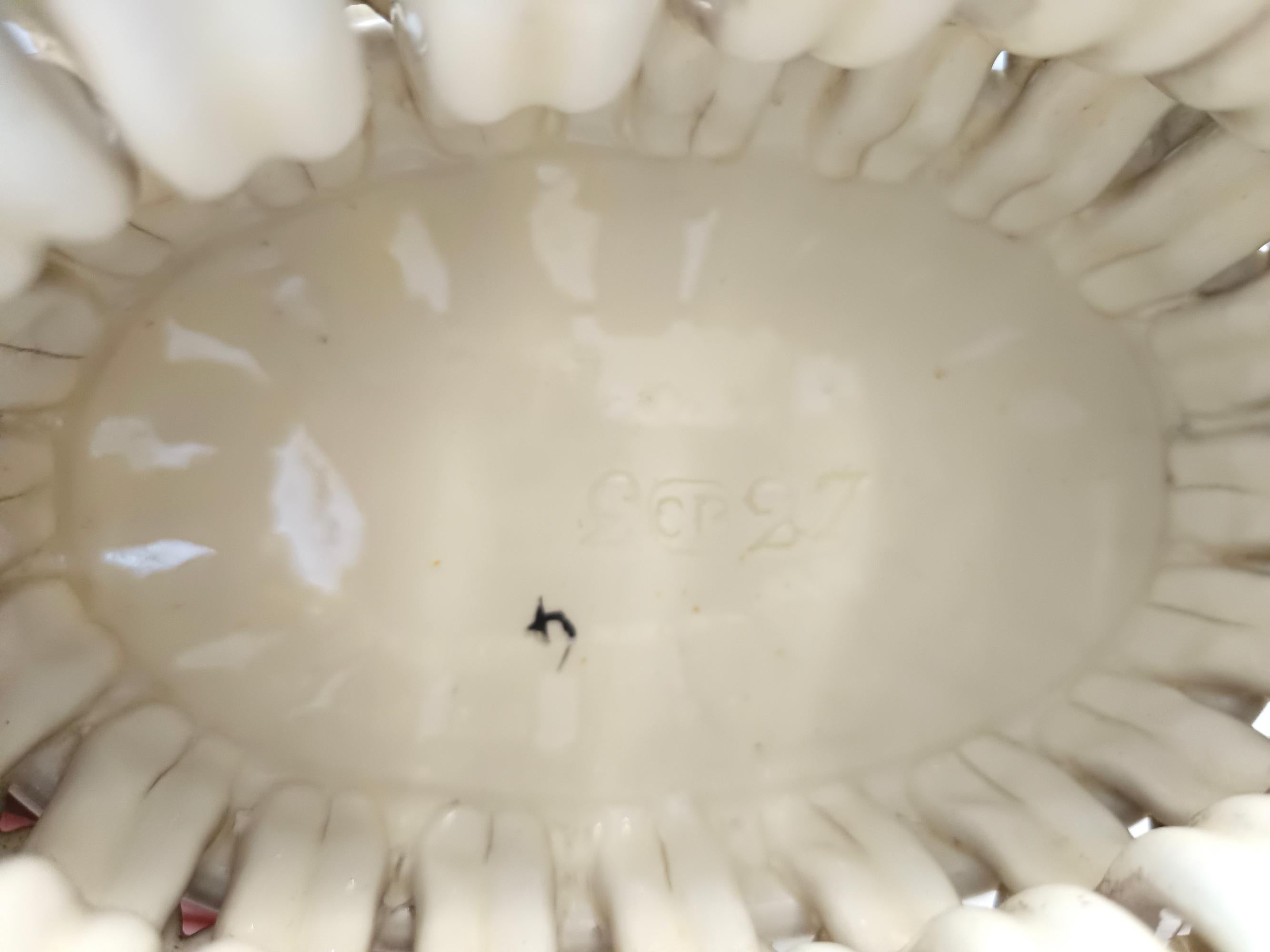 Coupe à fruits ou centre de table en céramique blanc crème par Charles de Boissimon, France en vente 4