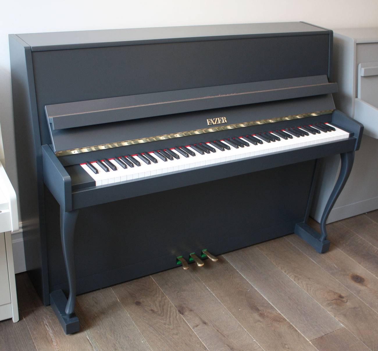 Finnish Fazer Painted Upright Piano