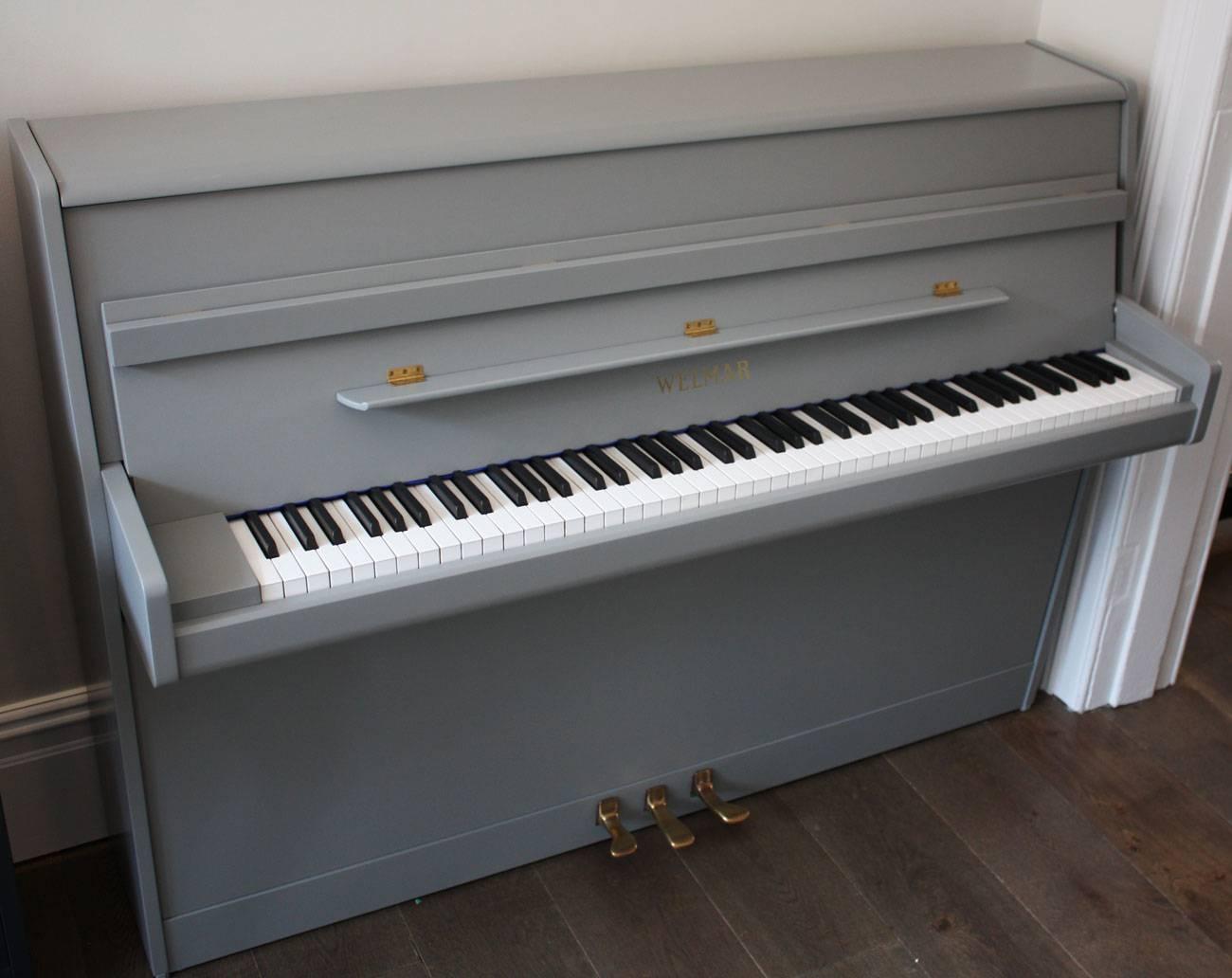 20th Century Welmar Painted Upright Piano For Sale