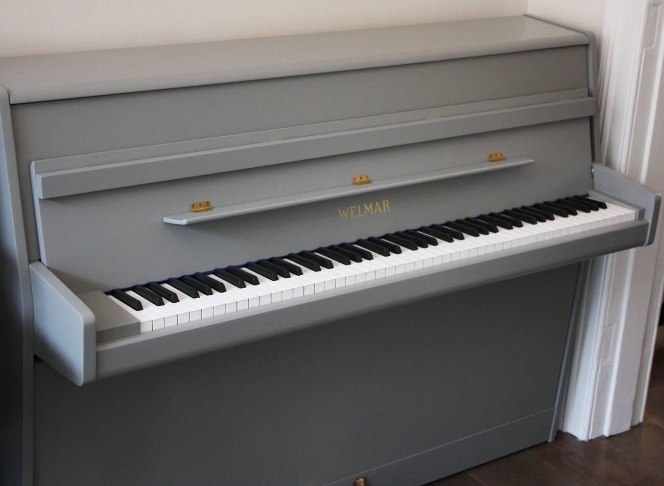 Welmar Painted Upright Piano For Sale 2