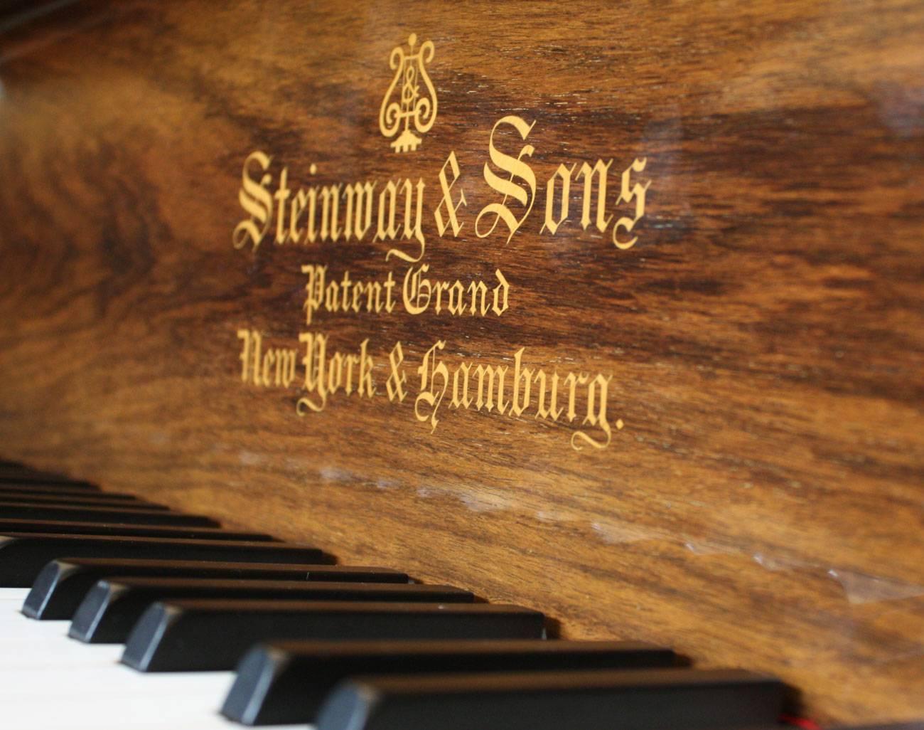 Steinway Model O Restored Grand Piano in Rosewood In Excellent Condition For Sale In Bath, GB