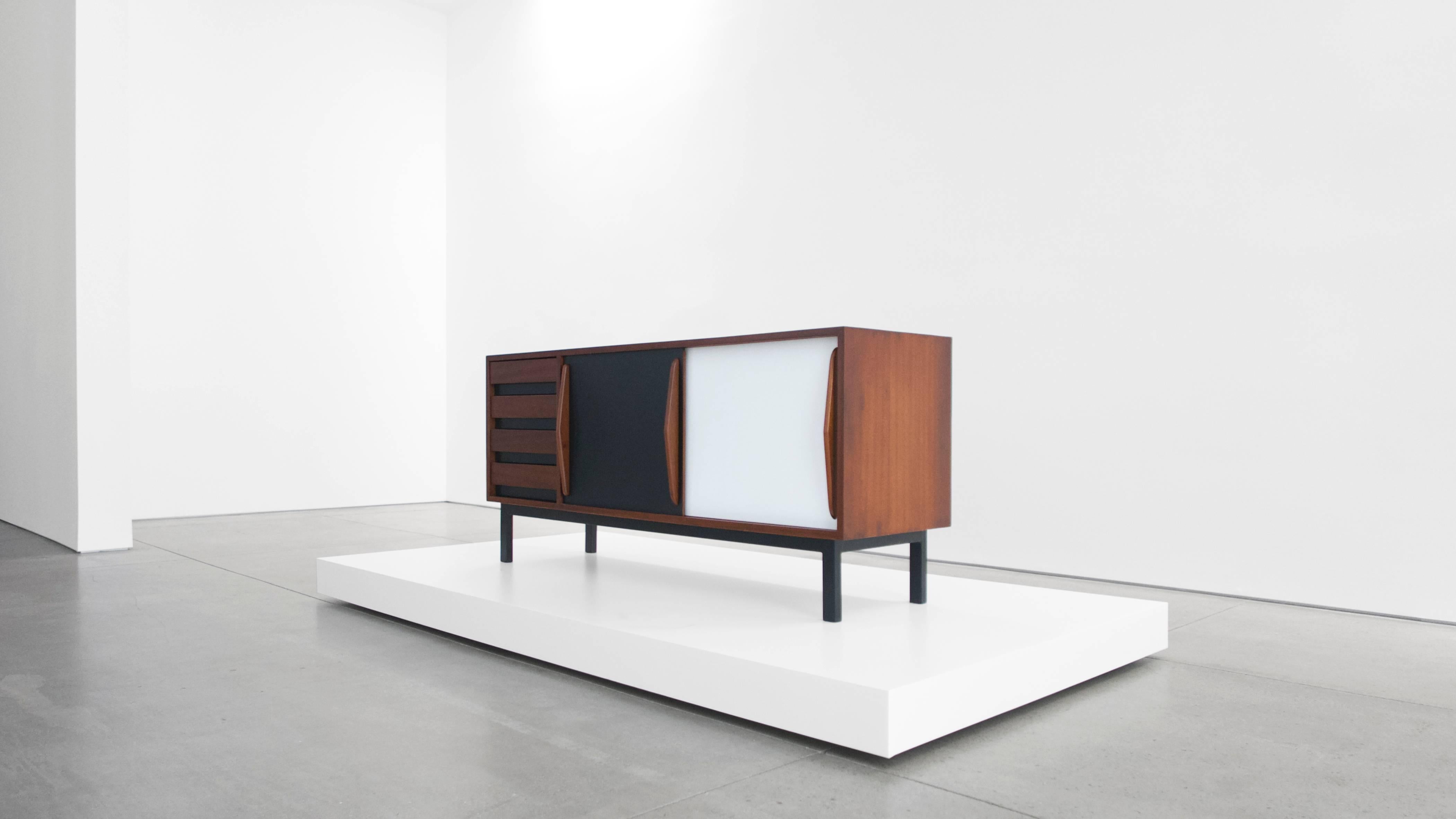 Enameled Charlotte Perriand Cabinet from Cité Cansado, Mauritania
