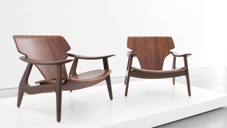 Lacquered Sergio Rodrigues 'Diz' Chairs