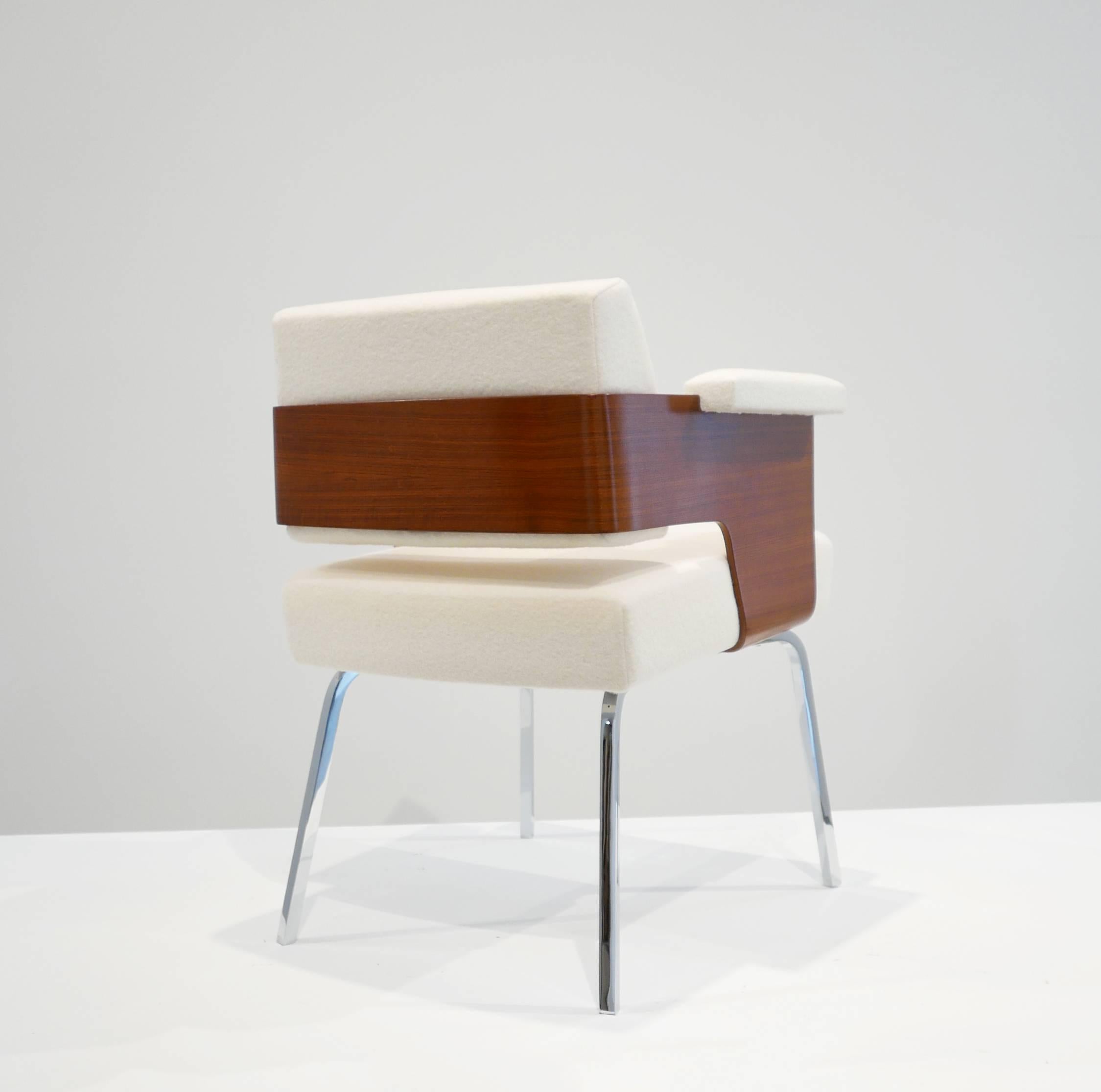 Veneer Antoine Philippon and Jacqueline Lecoq 'Comfort' Armchair For Sale