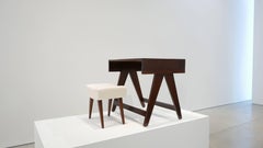 Pierre Jeanneret Desk and Stool from Chandigarh