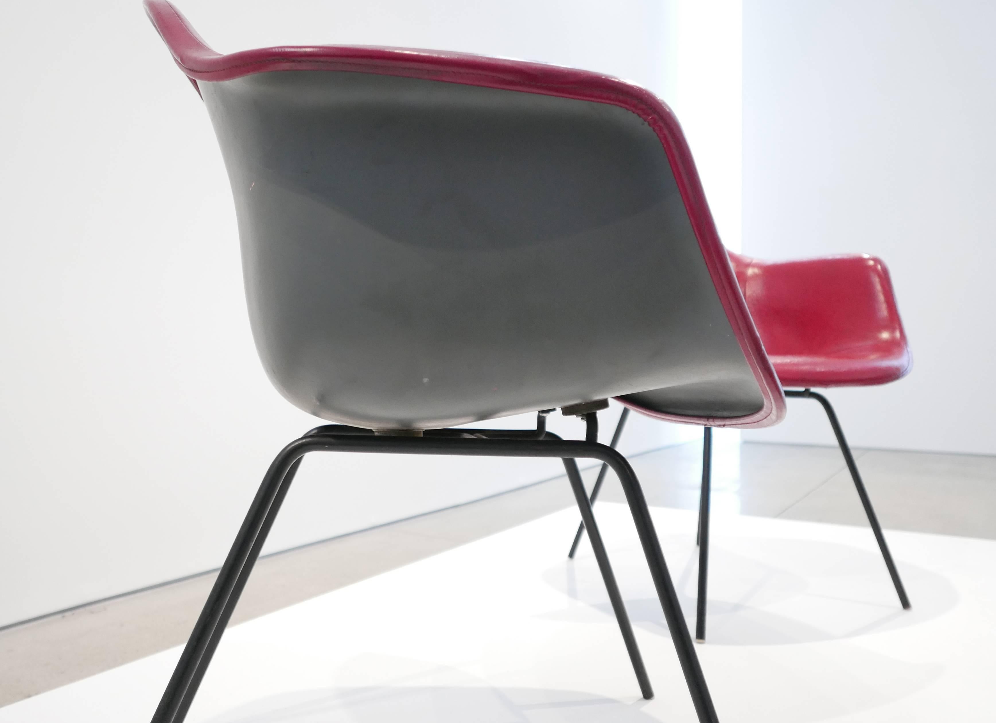 Charles and Ray Eames Pair of 'DAX' Chairs In Excellent Condition For Sale In LAGUNA BEACH, CA