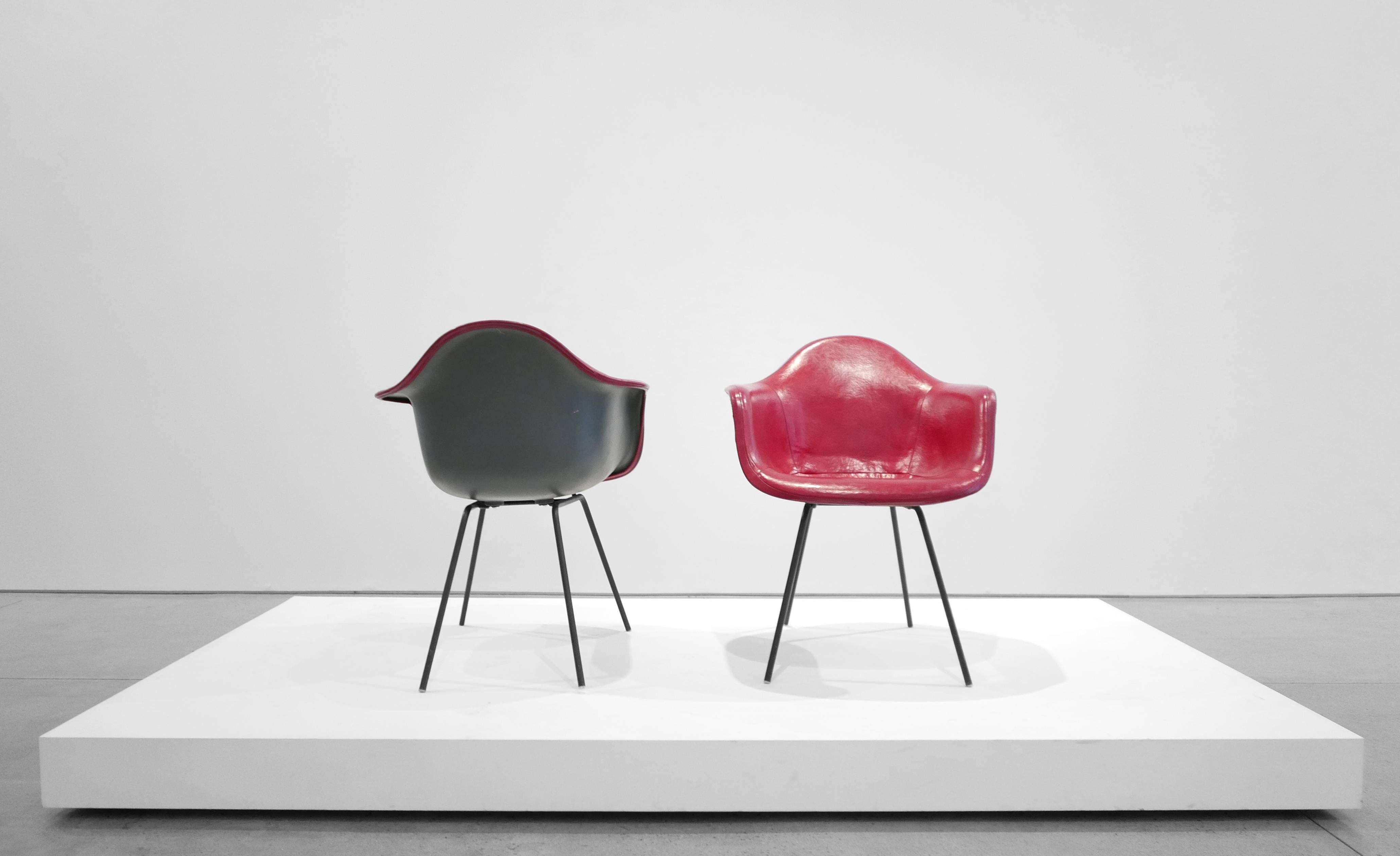 Mid-20th Century Charles and Ray Eames Pair of 'DAX' Chairs For Sale