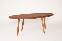 Contemporary Skip Solid Cherry wood Coffee Cocktail Table from CBR Studio